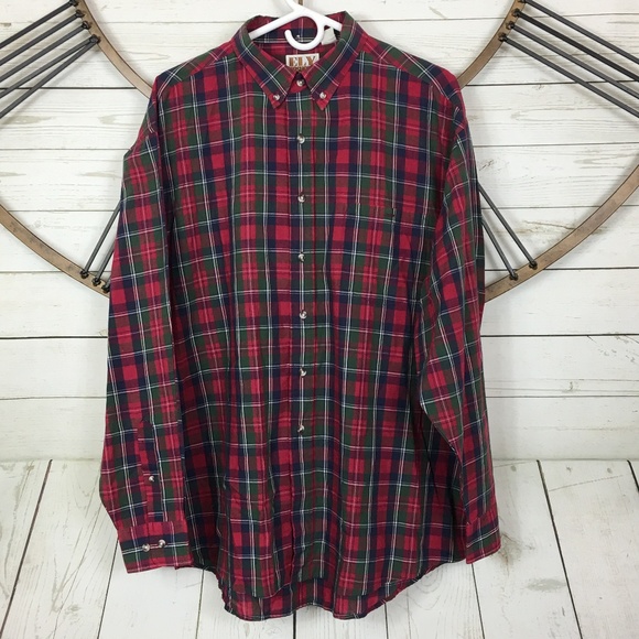 Ely Casuals Mens XL Western Shirt Multicolor Plaid - Picture 1 of 8